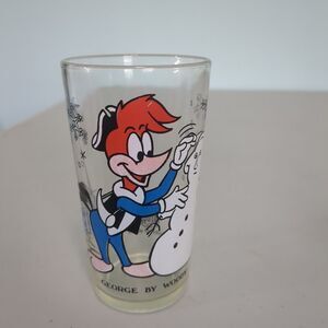 Vintage ARBY'S BICENTENNIAL 1976 GEORGE by WOODY Collectors Glass Cup